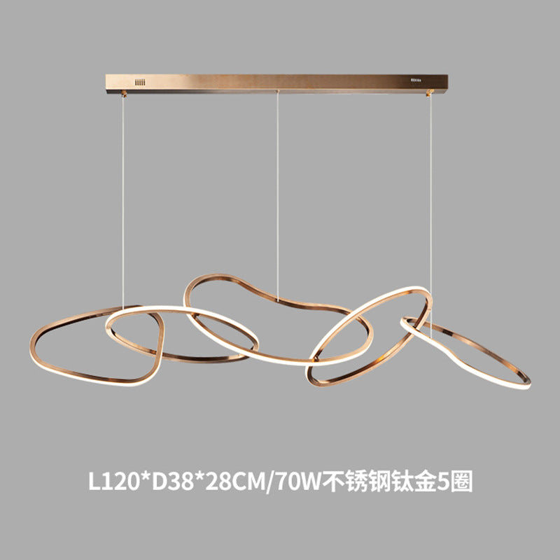 Minimalist Stainless Steel Dining Room Pendant Light