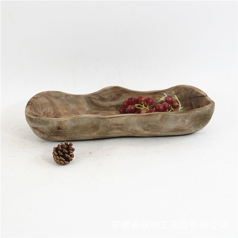 Wooden Fruit Tray for Desktop Home Decoration