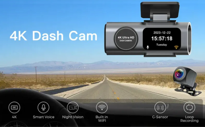 4K WiFi Night Vision Car Security Camera