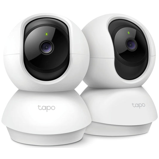 TP-Link Tapo 2K Pan/Tilt Security Camera for Baby Monitor Dog Camera w/Motion Detection 2-Way Audio Siren Night Vision Cloud & SD Card Storage Works with Alexa & Google Home 2-Pack (C210P2)