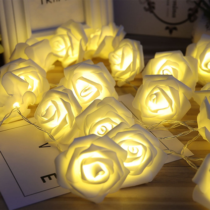 مصابيح زينة الورد المضيئة LED