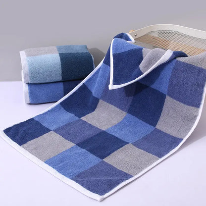Cotton Stripe Hand Towel - Absorbent Bathroom Accessory
