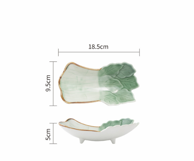Cute Japanese Ceramic Snack Plates for Home Use