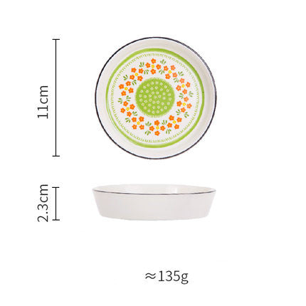 Creative New Bone China Disc Tableware Set