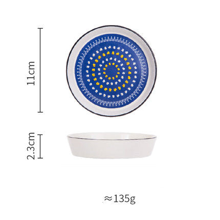 Creative New Bone China Disc Tableware Set