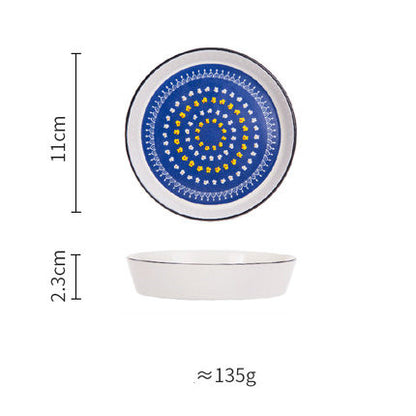 Creative New Bone China Disc Tableware Set