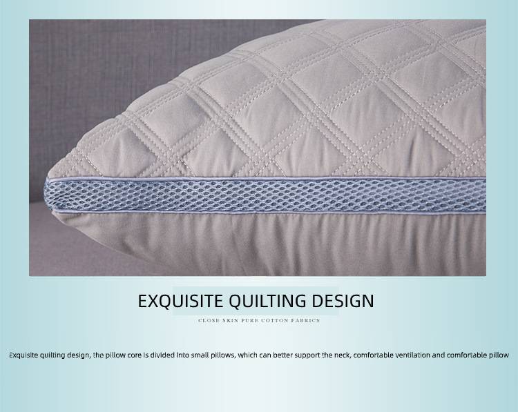 Thickened Velvet Feather Pillow - Machine Washable Core
