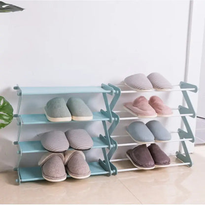 Adjustable DIY Shoe Rack for Hall Closet Storage Shelf