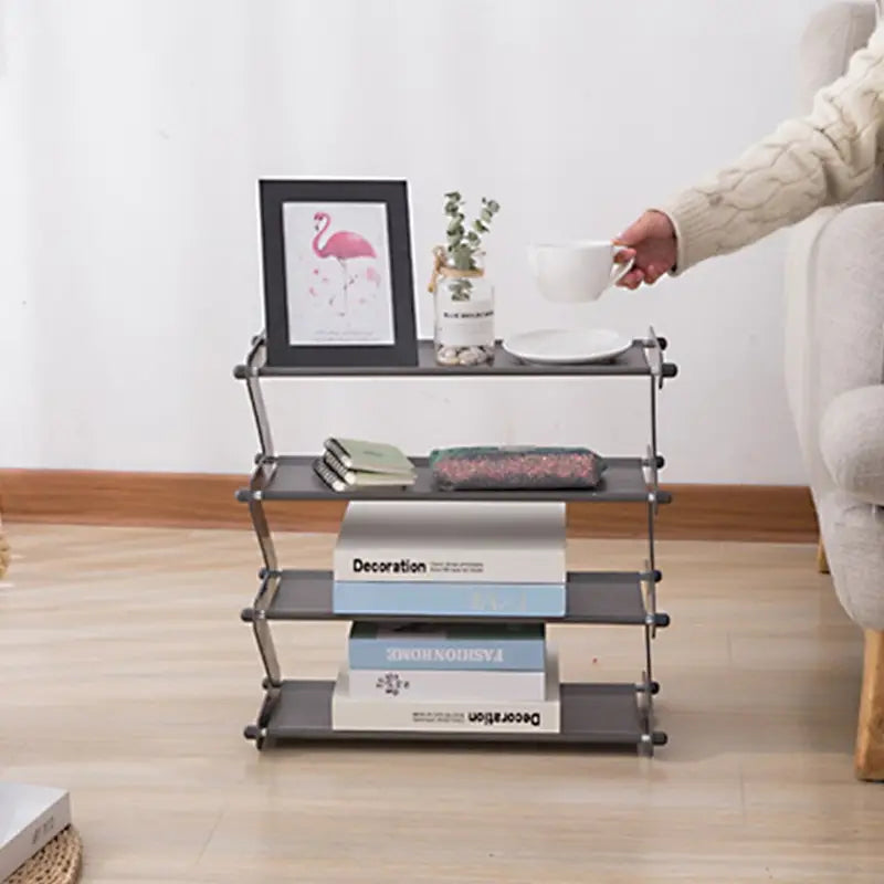 Adjustable DIY Shoe Rack for Hall Closet Storage Shelf