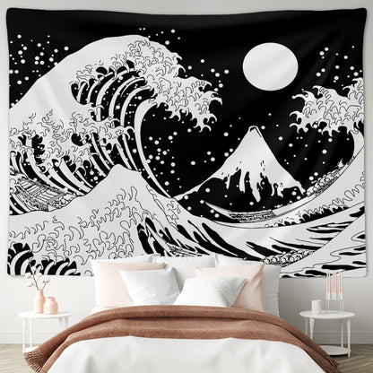 Ukiyo-e Wave Tapestry for Home Decoration Wall Art