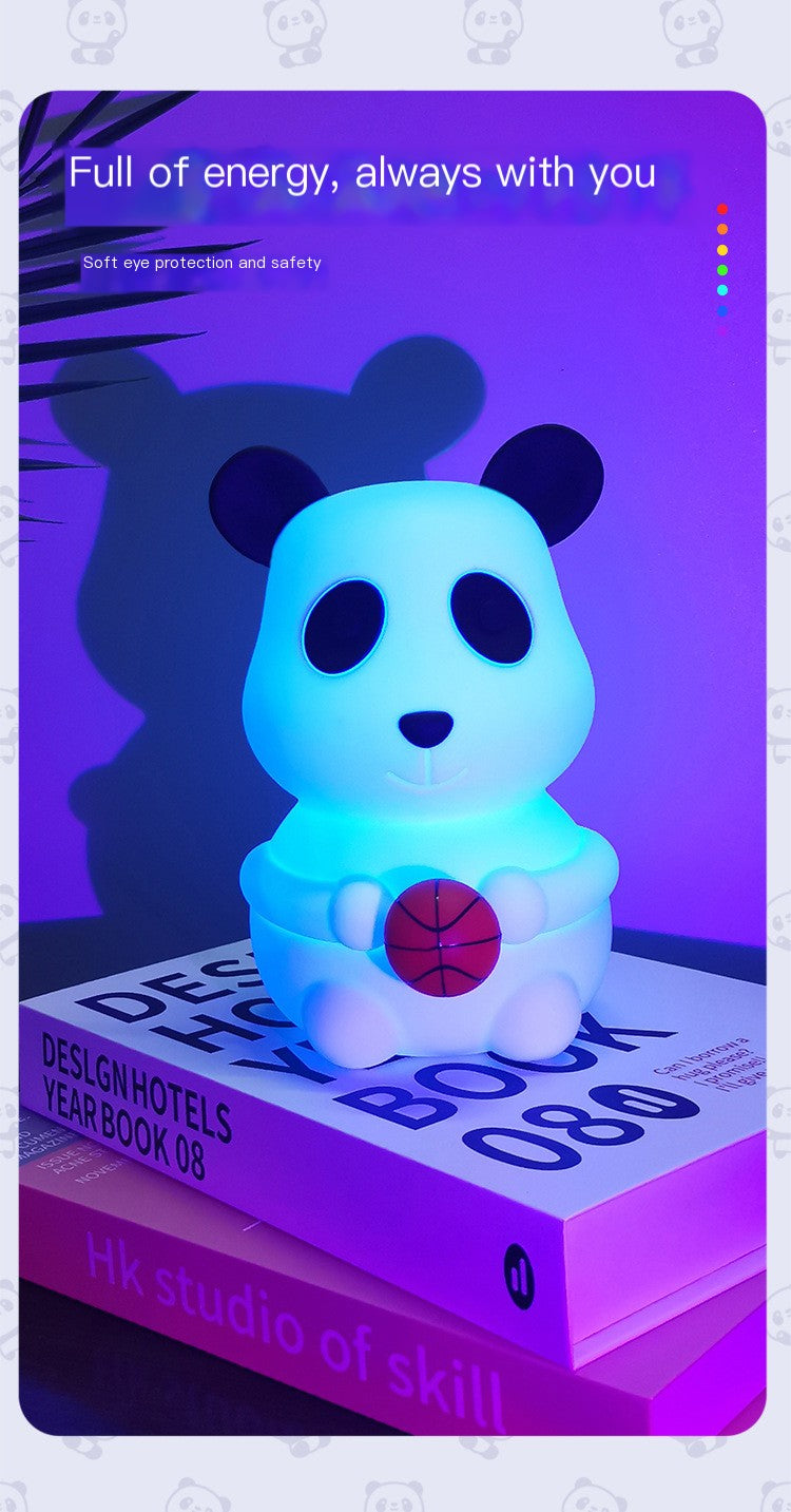 Silicone Charging Color-Changing Panda Night Light