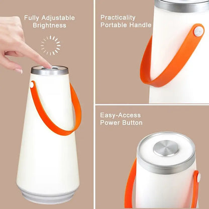 Touch Sensor USB Rechargeable LED Night Lamp (1Pc)