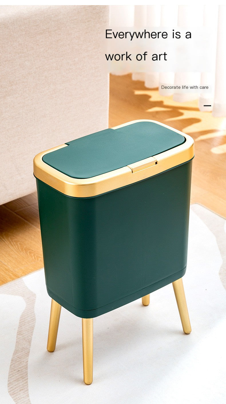 Nordic Style High Foot Trash Can for Home & Hotel