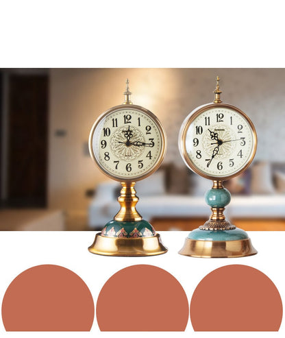 Retro Table Clock for Home Living Room Decoration
