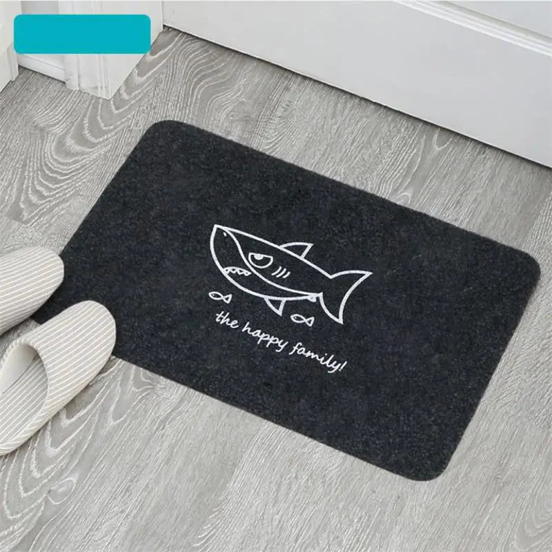 Cartoon Animal Kitchen and Bath Rug, Washable