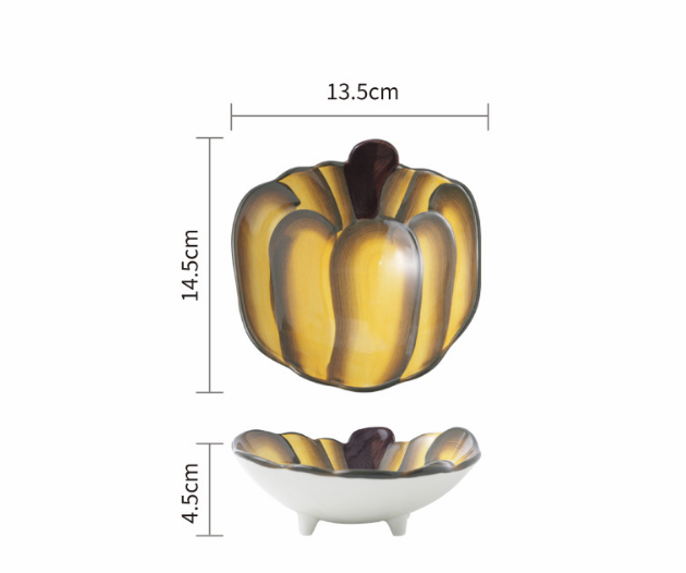 Cute Japanese Ceramic Snack Plates for Home Use