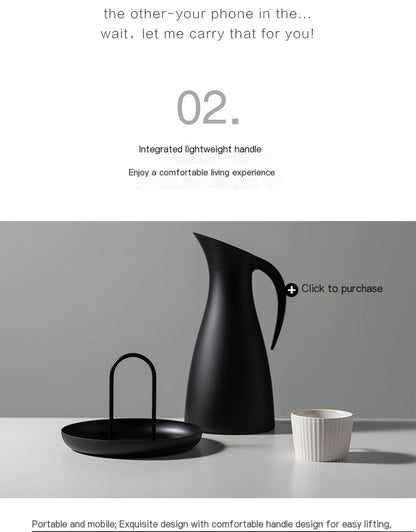 Nordic Modern Round Handle Tray for Storage and Decor