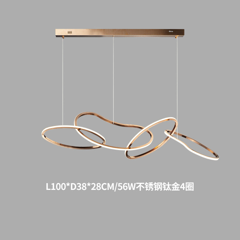 Minimalist Stainless Steel Dining Room Pendant Light
