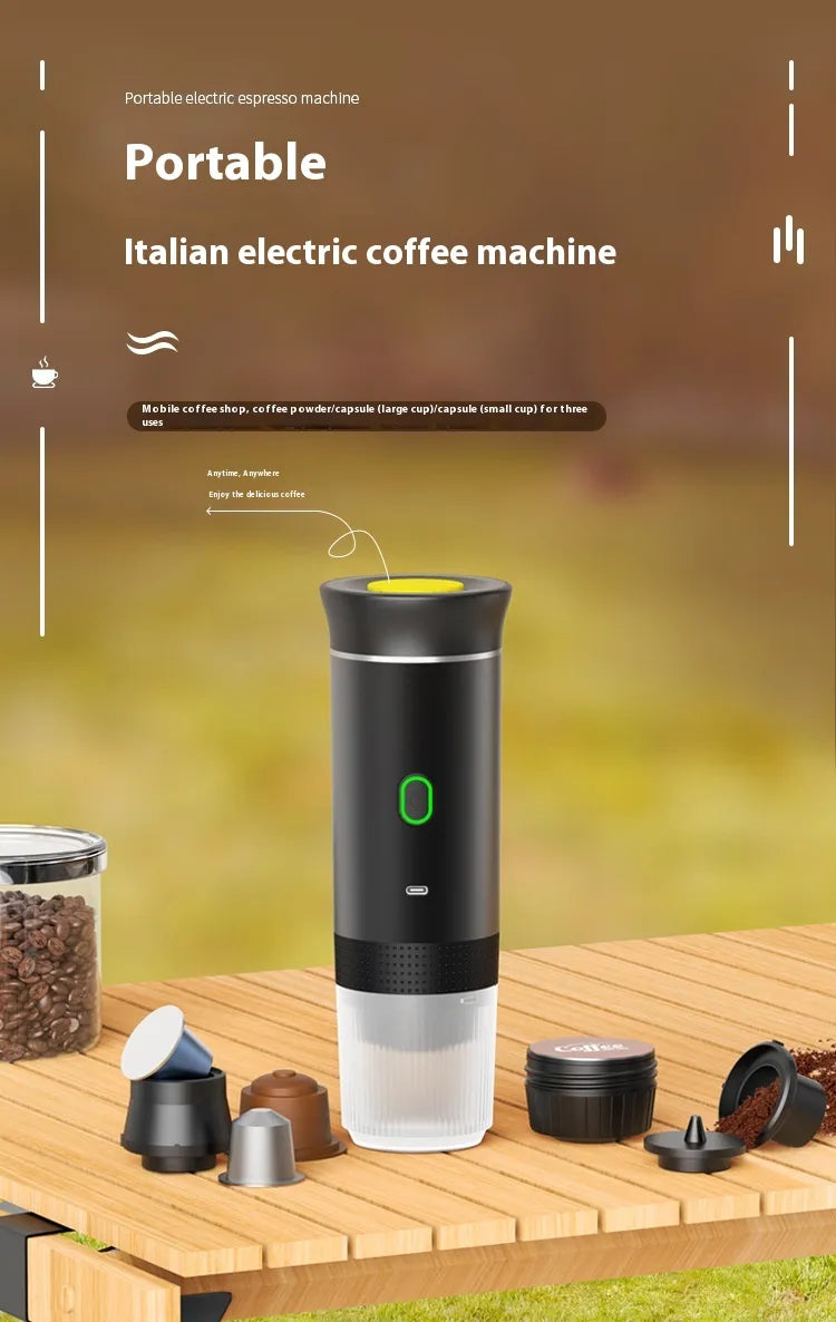 Wireless Portable Electric Coffee Capsule Machine