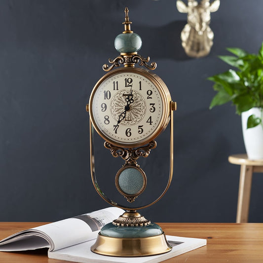 Retro Table Clock for Home Living Room Decoration