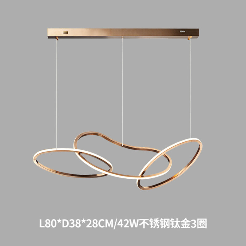 Minimalist Stainless Steel Dining Room Pendant Light