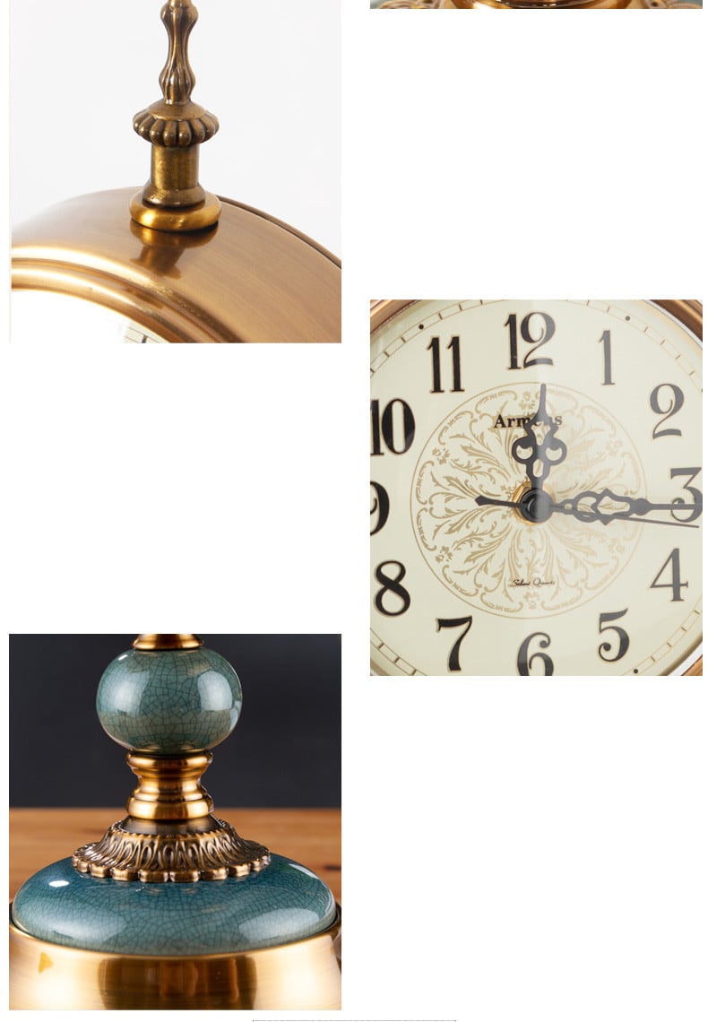 Retro Table Clock for Home Living Room Decoration