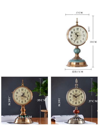 Retro Table Clock for Home Living Room Decoration