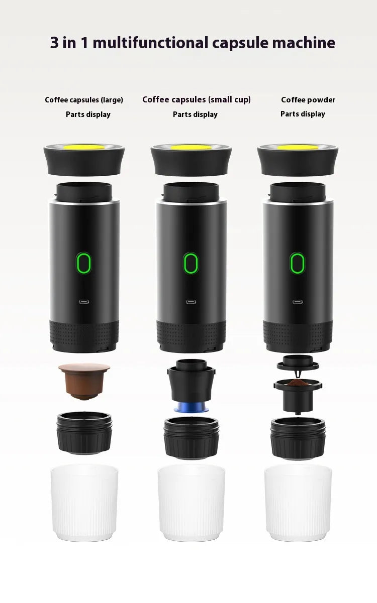 Wireless Portable Electric Coffee Capsule Machine