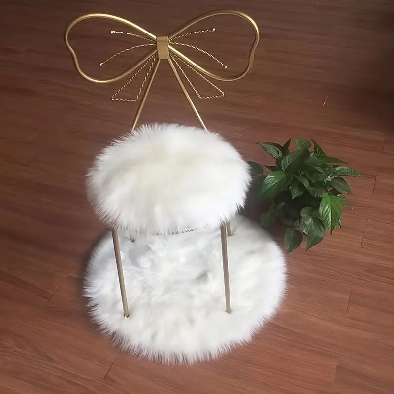 1pc Soft Plush Shaggy Rug for Bedroom and Living Room