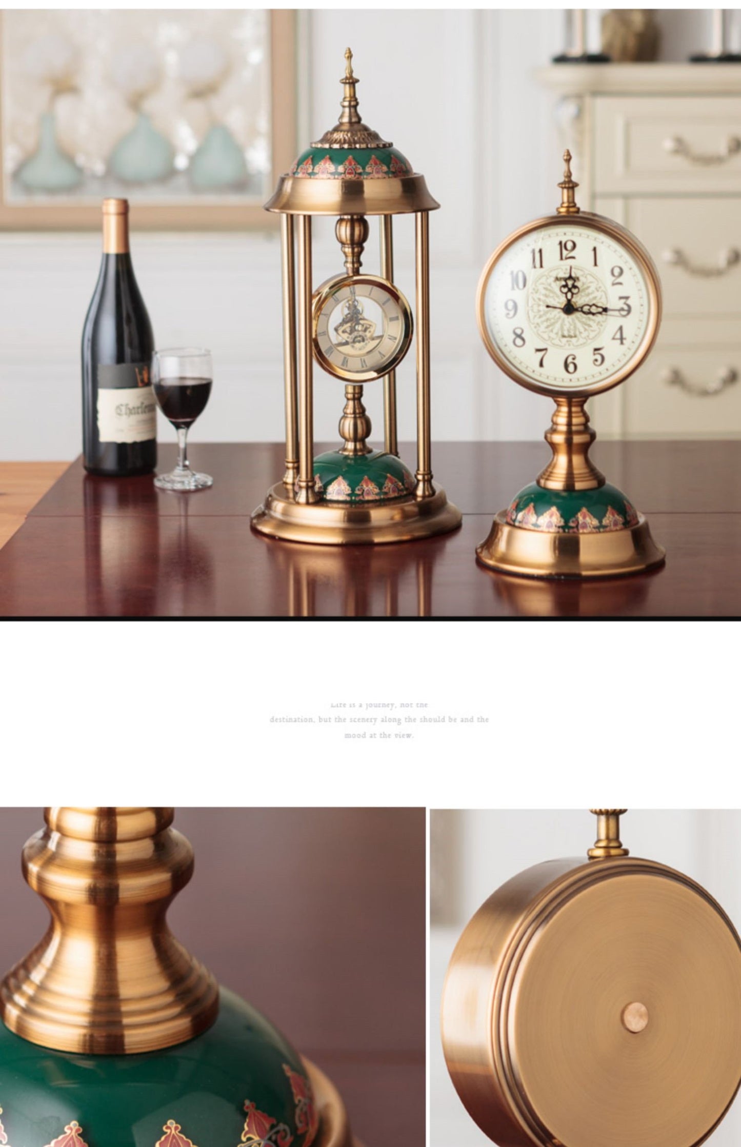 Retro Table Clock for Home Living Room Decoration