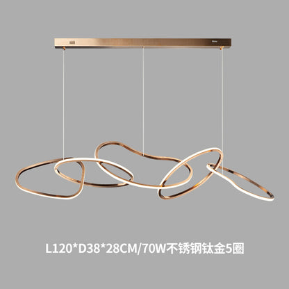 Minimalist Stainless Steel Dining Room Pendant Light