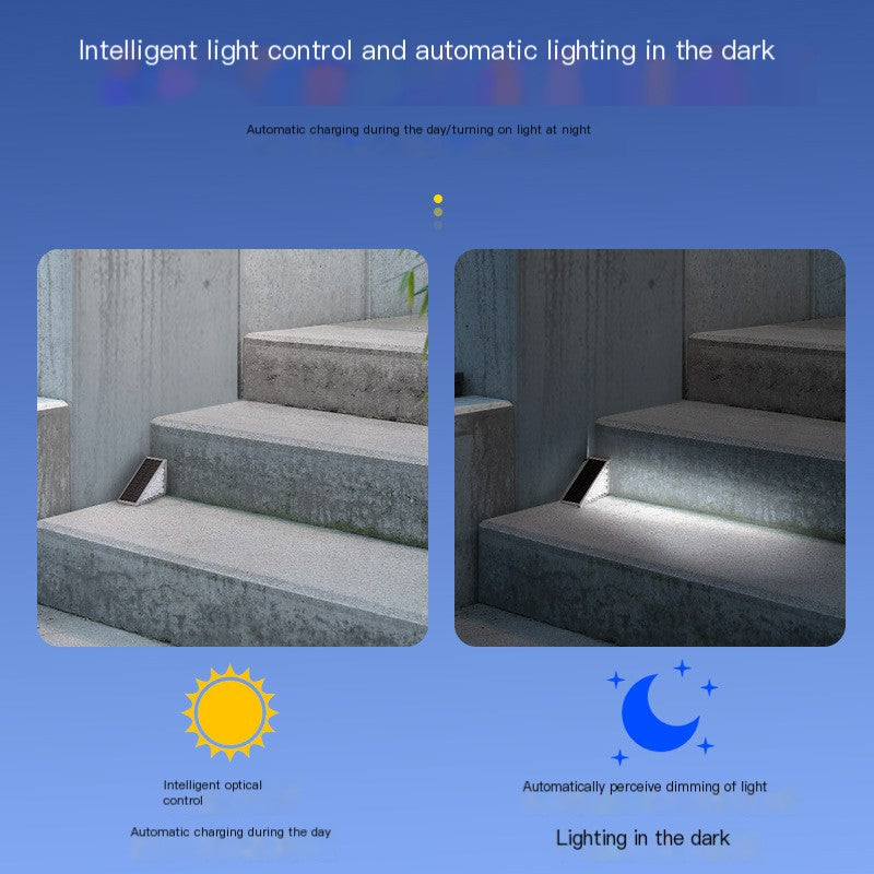 Solar Outdoor Stair Lights - Gray Waterproof Atmosphere Lamp