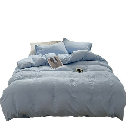 Japanese Style Cotton Bed Linen Set for Students
