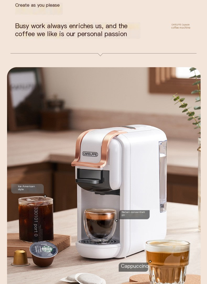 Compact Automatic Coffee Machine Compatible with Nespresso
