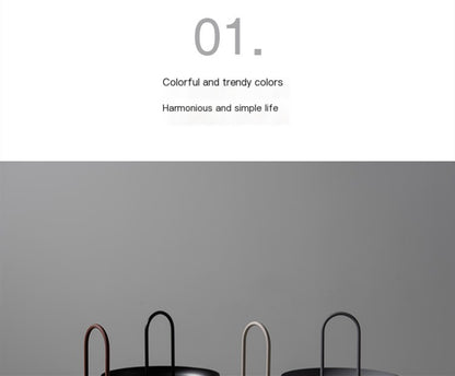 Nordic Modern Round Handle Tray for Storage and Decor