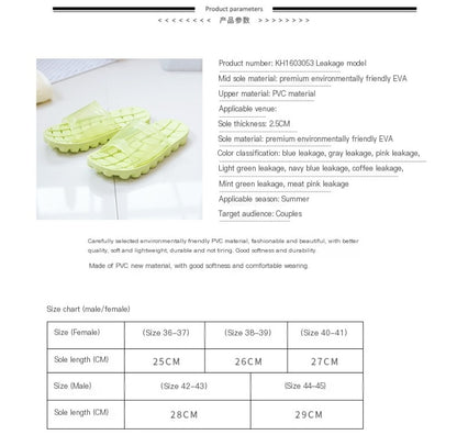 Summer Non-Slip Bathroom Slippers