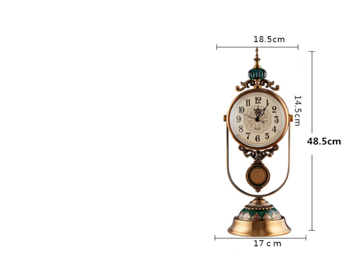 Retro Table Clock for Home Living Room Decoration