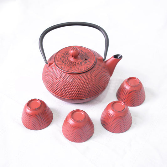 Cast Iron Teapot Set for Home Use