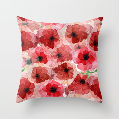 Fashionable Floral Pillowcase for Home and Office