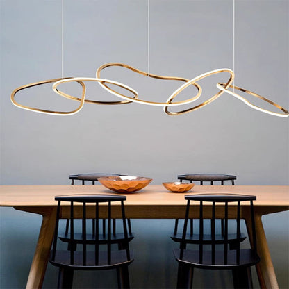 Minimalist Stainless Steel Dining Room Pendant Light
