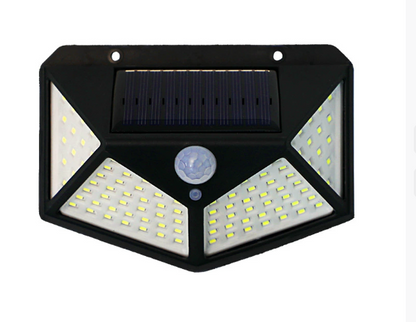 100 LED Solar Wall Lights with Motion Sensor for Outdoors