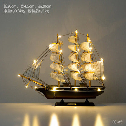 Sailboat Model Home Decor for Living Room Display