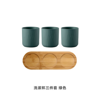 Ceramic Toothbrush Holder Set for Home and Hotels