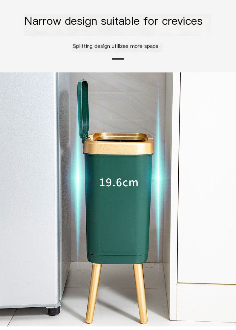 Nordic Style High Foot Trash Can for Home & Hotel