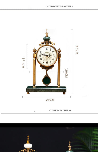 Retro Table Clock for Home Living Room Decoration