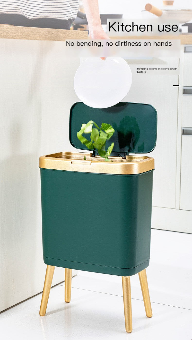 Nordic Style High Foot Trash Can for Home & Hotel