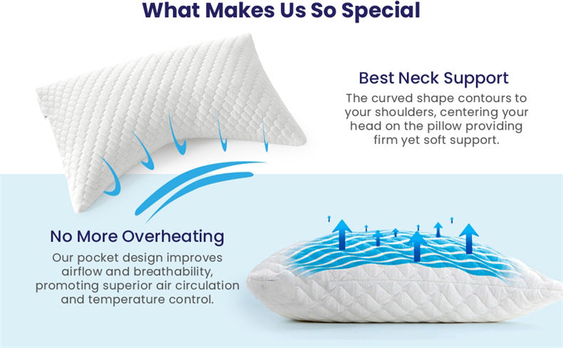 Broken Memory Cotton Pillow for Bedroom Comfort