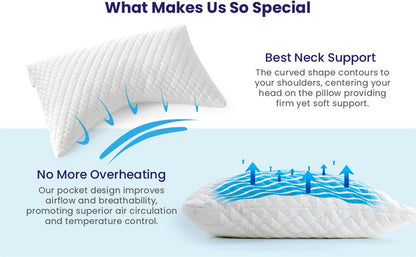 Broken Memory Cotton Pillow for Bedroom Comfort