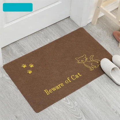 Cartoon Animal Kitchen and Bath Rug, Washable