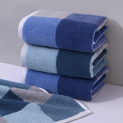 Cotton Stripe Hand Towel - Absorbent Bathroom Accessory